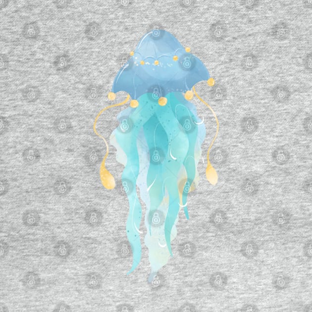Cartoon jellyfish by OllyKo